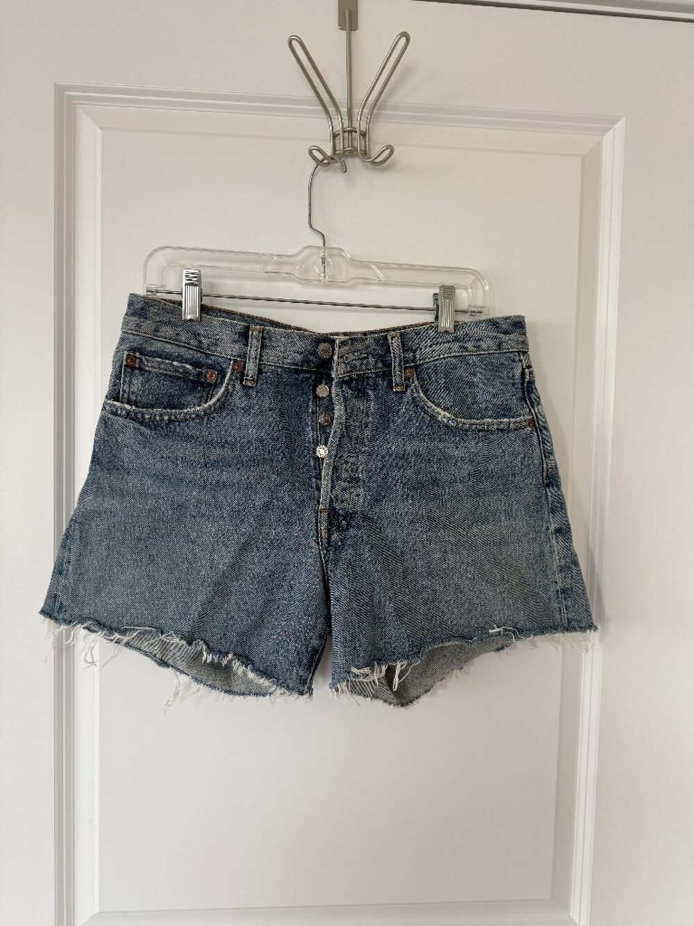 AGOLDE Denim Cutoff Parker Long Shorts Size 28